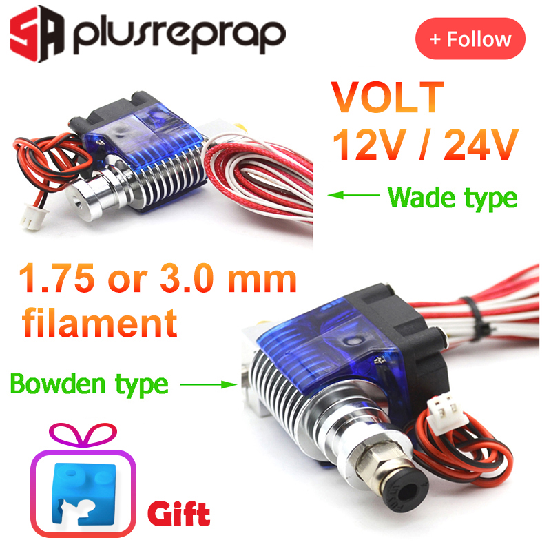 V6 J-head 12В 24В Цельнометалл – обзор и цена Direct Drive Extruder