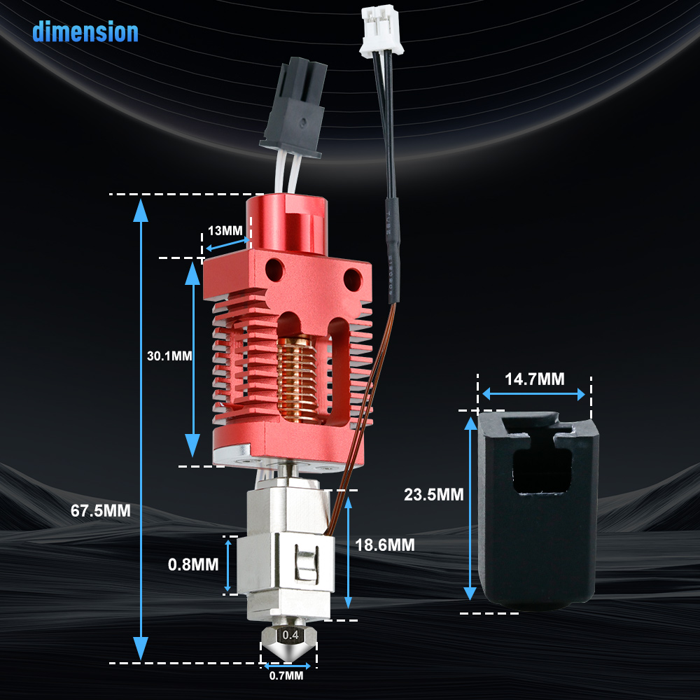 Комплект хотэнда для Creality  – обзор и цена Hotend 0.4Mm