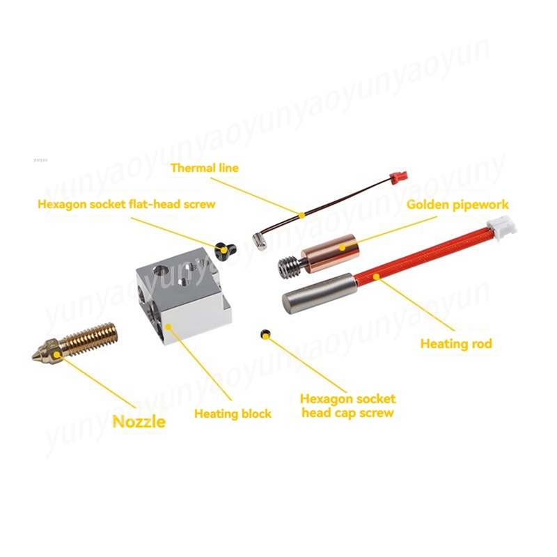 Комплект хотэнда: металлически – обзор и цена Hotend 0.4Mm
