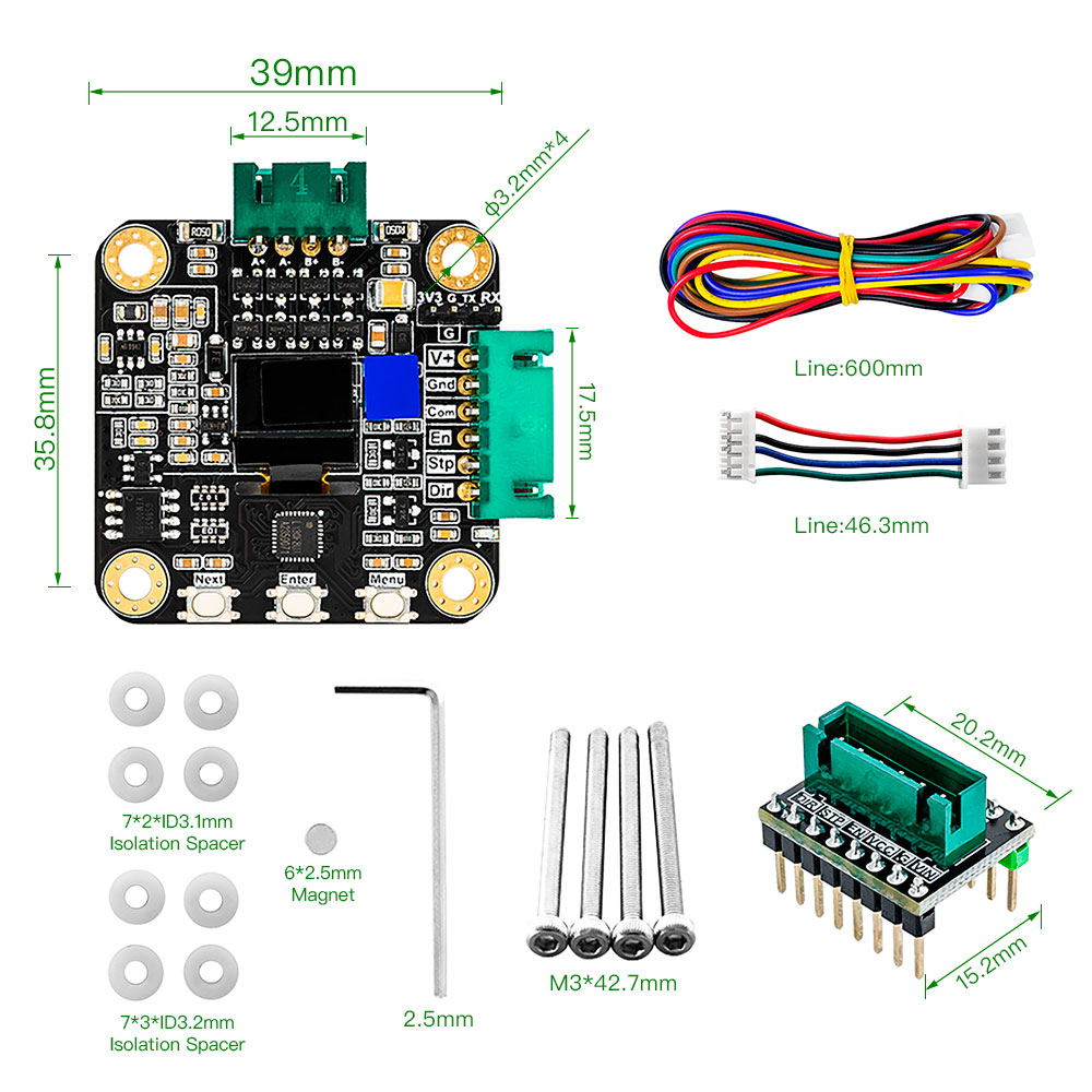 Makebase MKS SERVO42C PCBA NEM – обзор и цена Mks Sgen