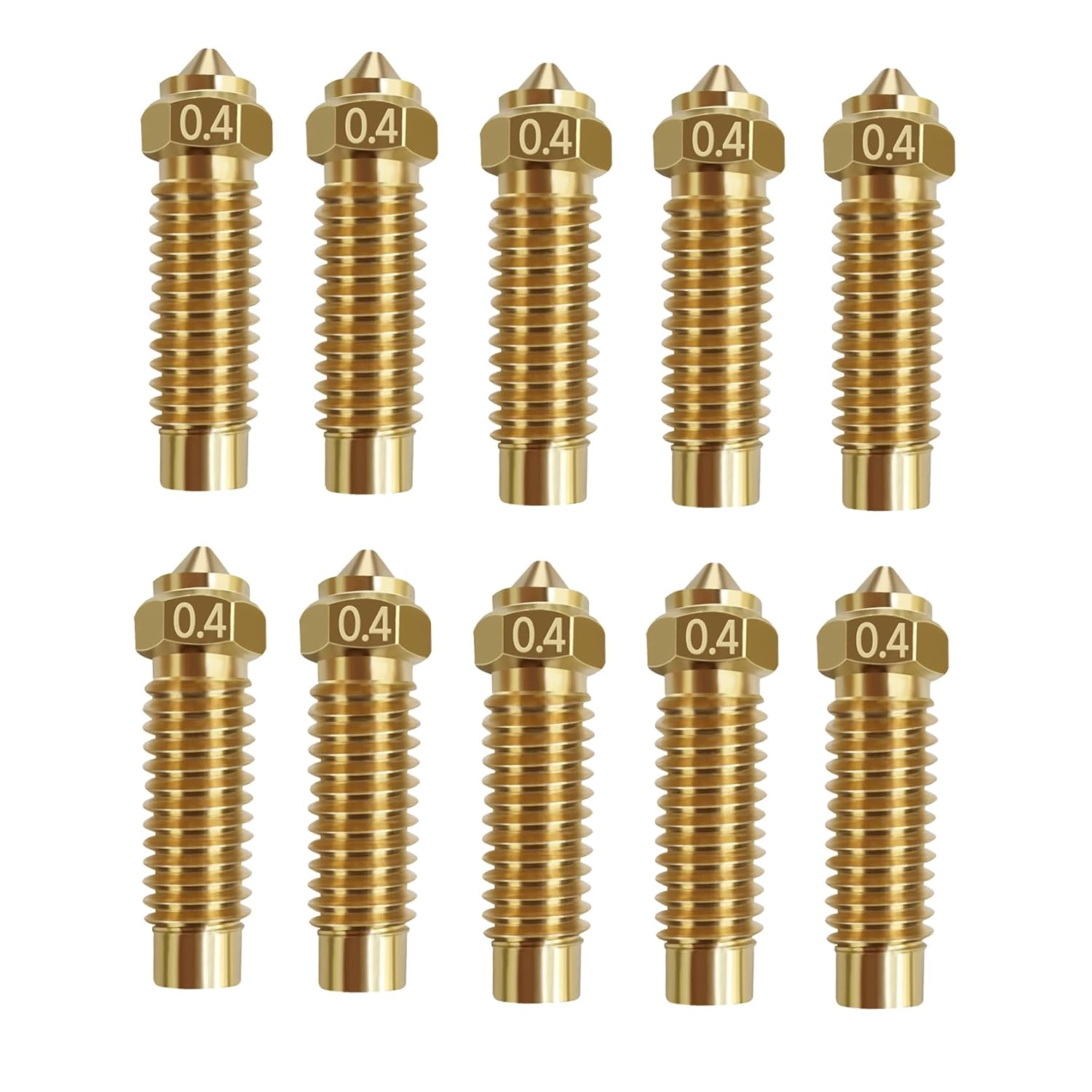 5/10 шт., латунные насадки для – обзор и цена Hotend 0.4Mm